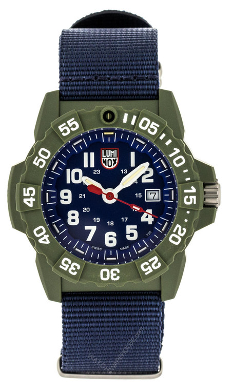 Luminox watches LUMINOX Navy SEAL 45MM Rotating Bezel Webbing NATO Watch XS.3503ND